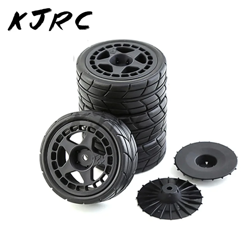 1/10 4PCS 65mm Hard Drift Tire RC Drift Car On Road Touring Racing Car Tyre Wheel for Tamiya TT01 TT02 XV01 PTG-2 Kyosho HPI HSP