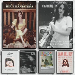 Music Hot Album Star Lana Del Rey The Weeknd Gracie Abrams Bar Cafe Aesthetic Home Decor Wall Art Living Posters Canvas Painting
