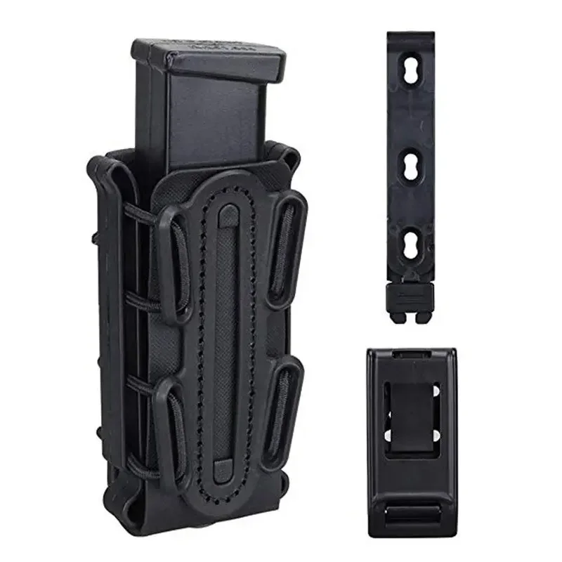 Plastic Molle Bag 9MM Soft Shell G Size Pistol Magazine Carrier Pistol Belt Clip Fastmag and Molle Soft Shell Magazine Bag