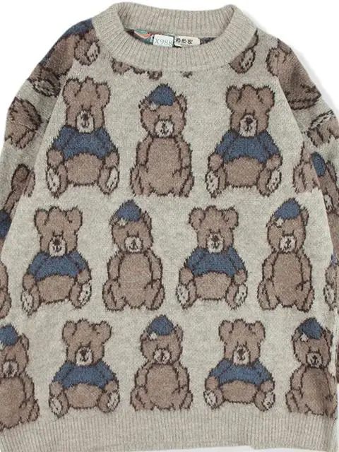 Vintage Lose Damen Fair Isle Strickwaren Muster Farbe Blo Herbst Winter Pullover Retro Japanische Sle Pendeln Sle Pur...