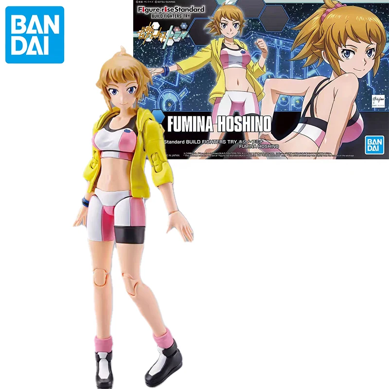 

Bandai Gundam Assembled Model Kit HGBF Figure-rise Stabdard Sportswear Fumina Hoshino Gift Toy Collection for Kids Action Figure