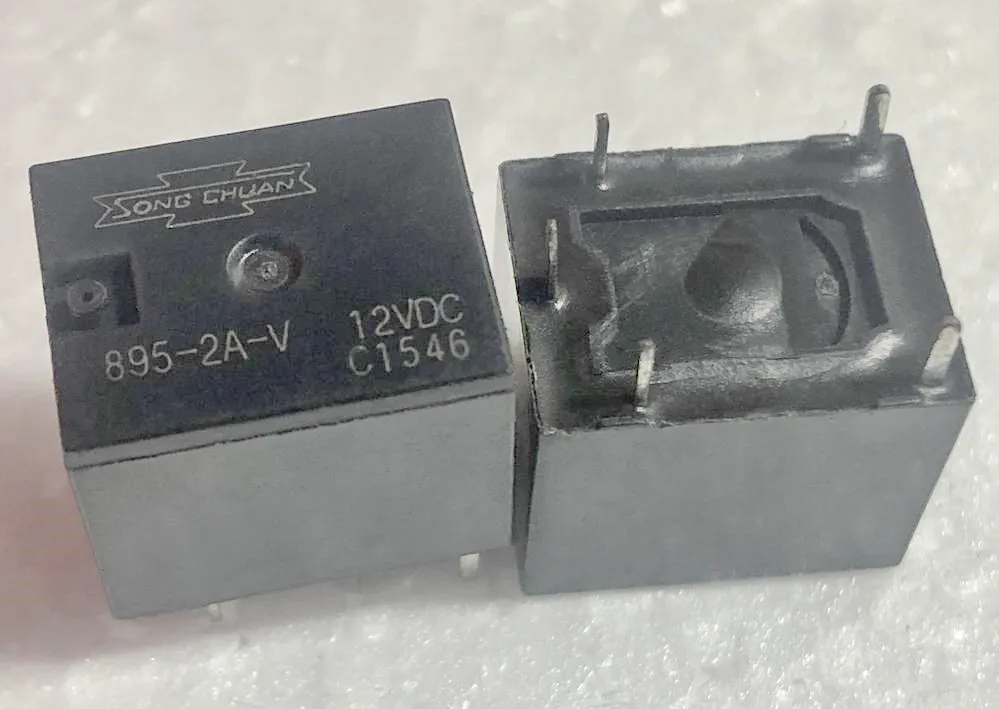 New 895-2A-C 12VDC ; 895-2A-V 12VDC ; (T78-2A-12V) Relay 5 pins