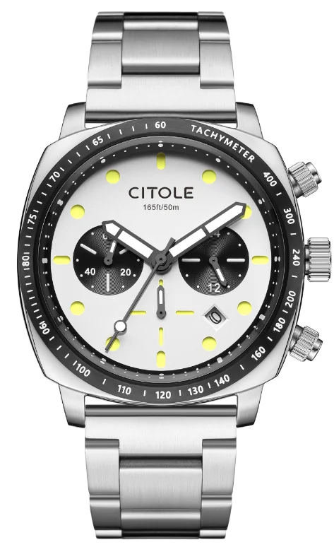 Men's Swan Neck Pilot Quartz Chronograph Watch Original TMI VD53B Curved Sapphire Crystal Dopamine CT7007G 2026