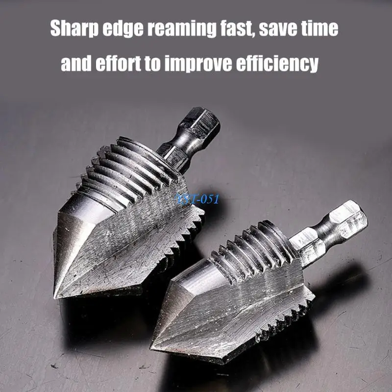 

E15A PVC Thread Maker Tool for Electric Drill,Plastic Pipe Threader 1/2inch 3/4inch
