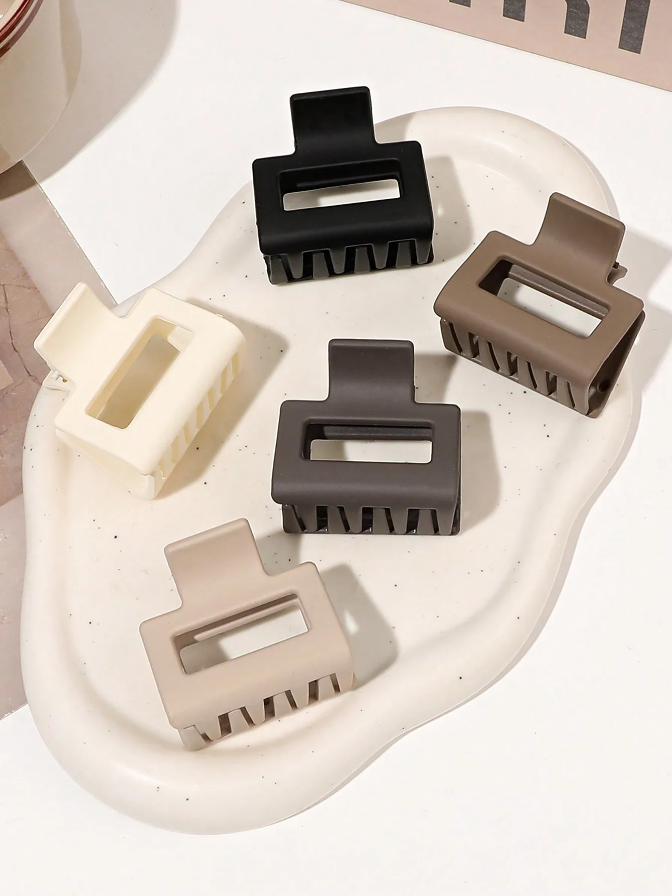 5 Stück mittelgroße 1,7 Zoll neutrale Haarklammern für Frauen und Mädchen, dünnes, dickes Haar, rutschfeste Haarklammern, Haar-Accessoires – Detail 1