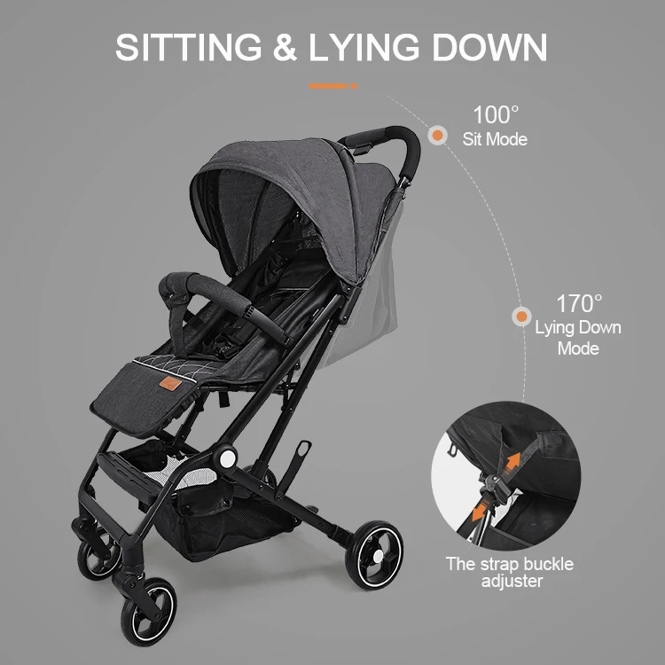 Wholesale Light Weight Portable Baby Stroller Baby Pram Travel 2 in 1 Lightweight Newborn Carriage Baby Stroller For 0-3 Years