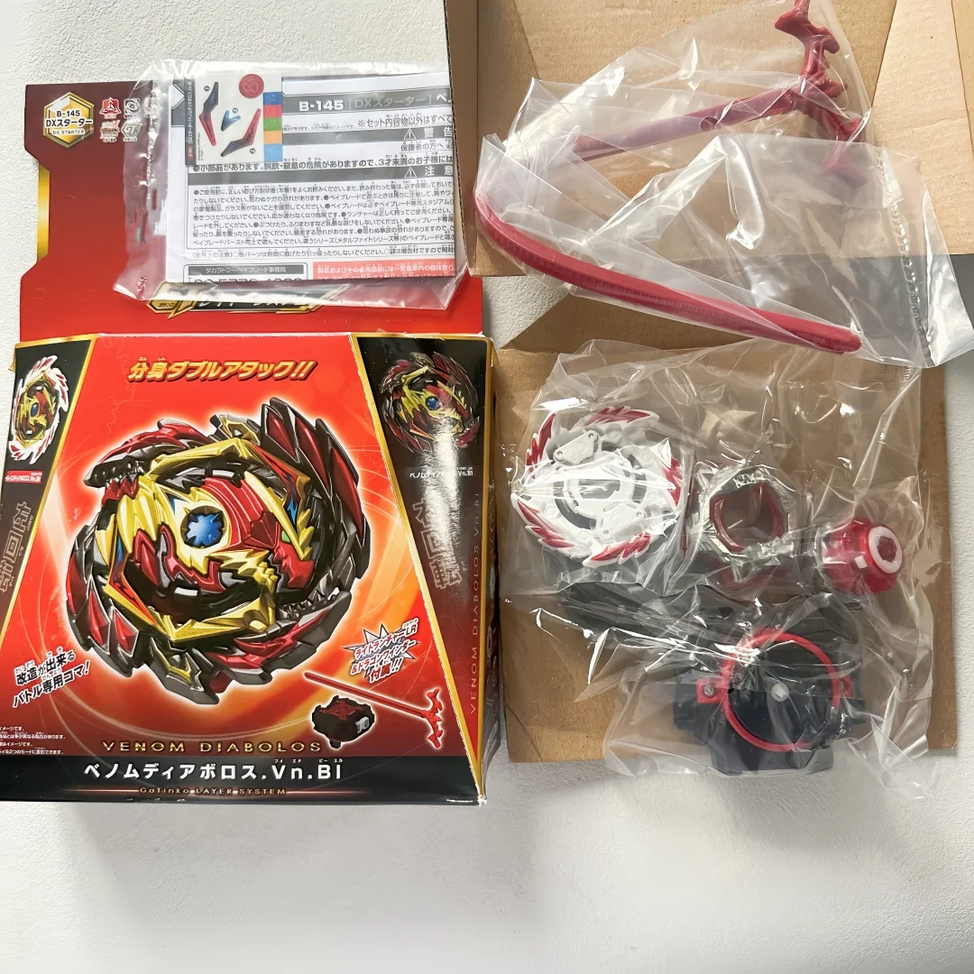 

ПОДЛИННЫЕ TAKARA TOMY BEYS GENUINE BEYS B-145 Battle Burst GT DX Starter Venom Diabolos.Vn.Bl Новый с оригинальной упаковкой