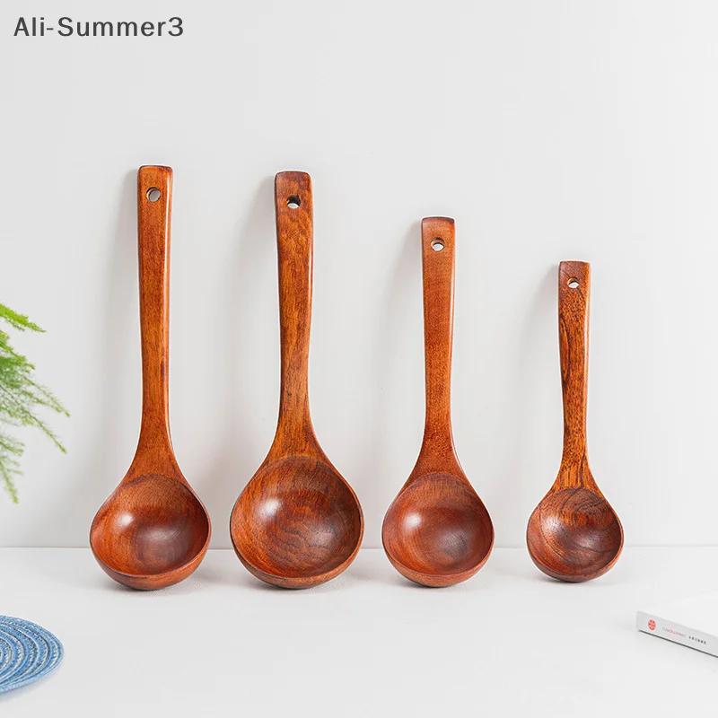 Wooden Shovel Spoon Non Stick Wood Long Rice Spatula Kitchen Cooking Utensil Hand Stir Fry Tools Sets Cooker Pots Mini