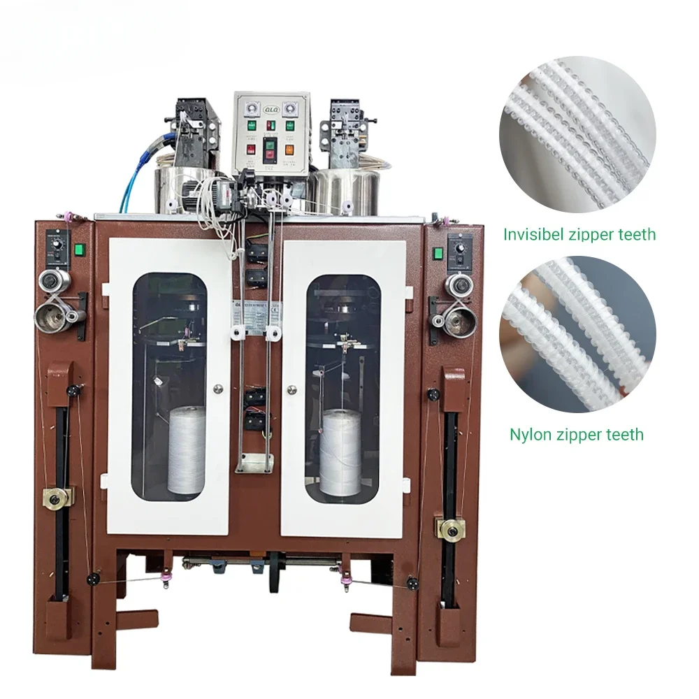 Nylon Invisible Zipper Coil Forming Machine Zipper Teeth Machine Nylon Invisible Long Chain Zipper Making Machine