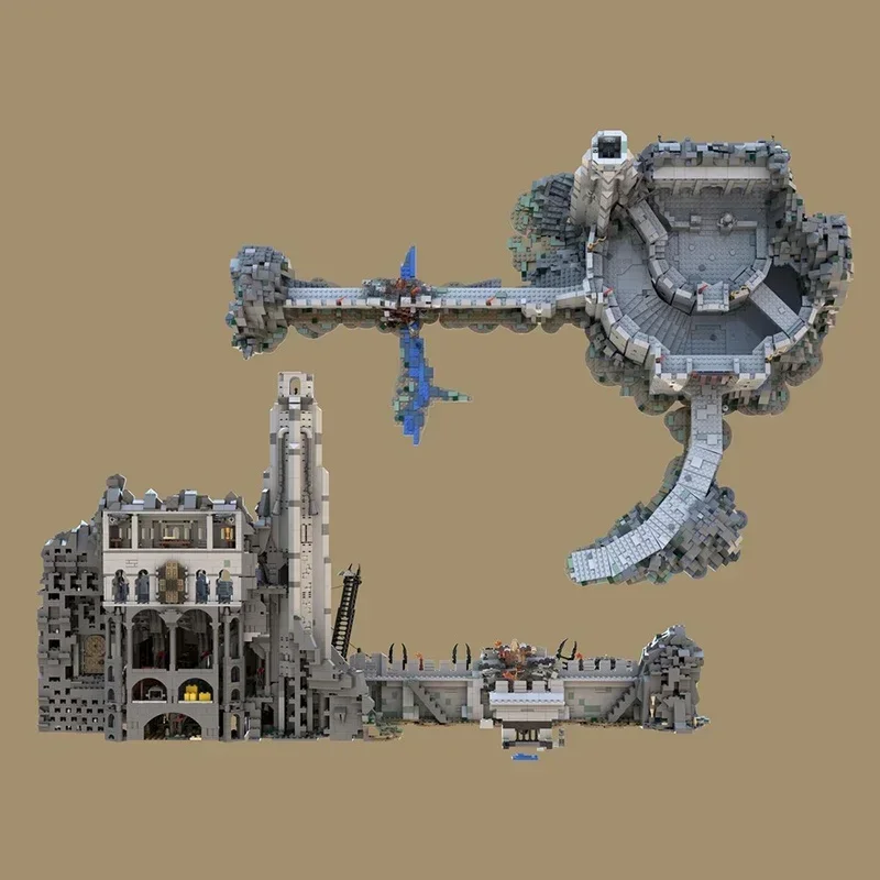 8483pcs MOC Helm S Deep The Ultimate MOD LIGHT Model Toys Building Blocks Festival Gifts Construction Idea Education Brick
