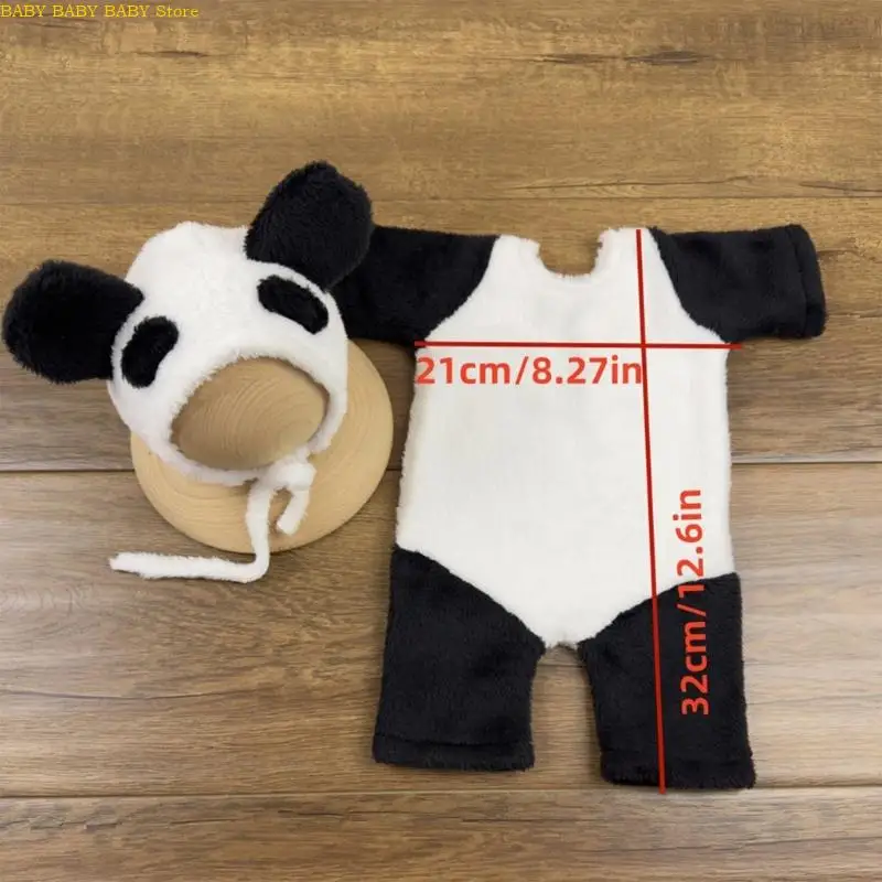 Q81A زي حيوان لطيف للأطفال لالتقاط الصور الفوتوغرافية مريح لحديثي الولادة هدية للاحتفال بأعياد الميلاد