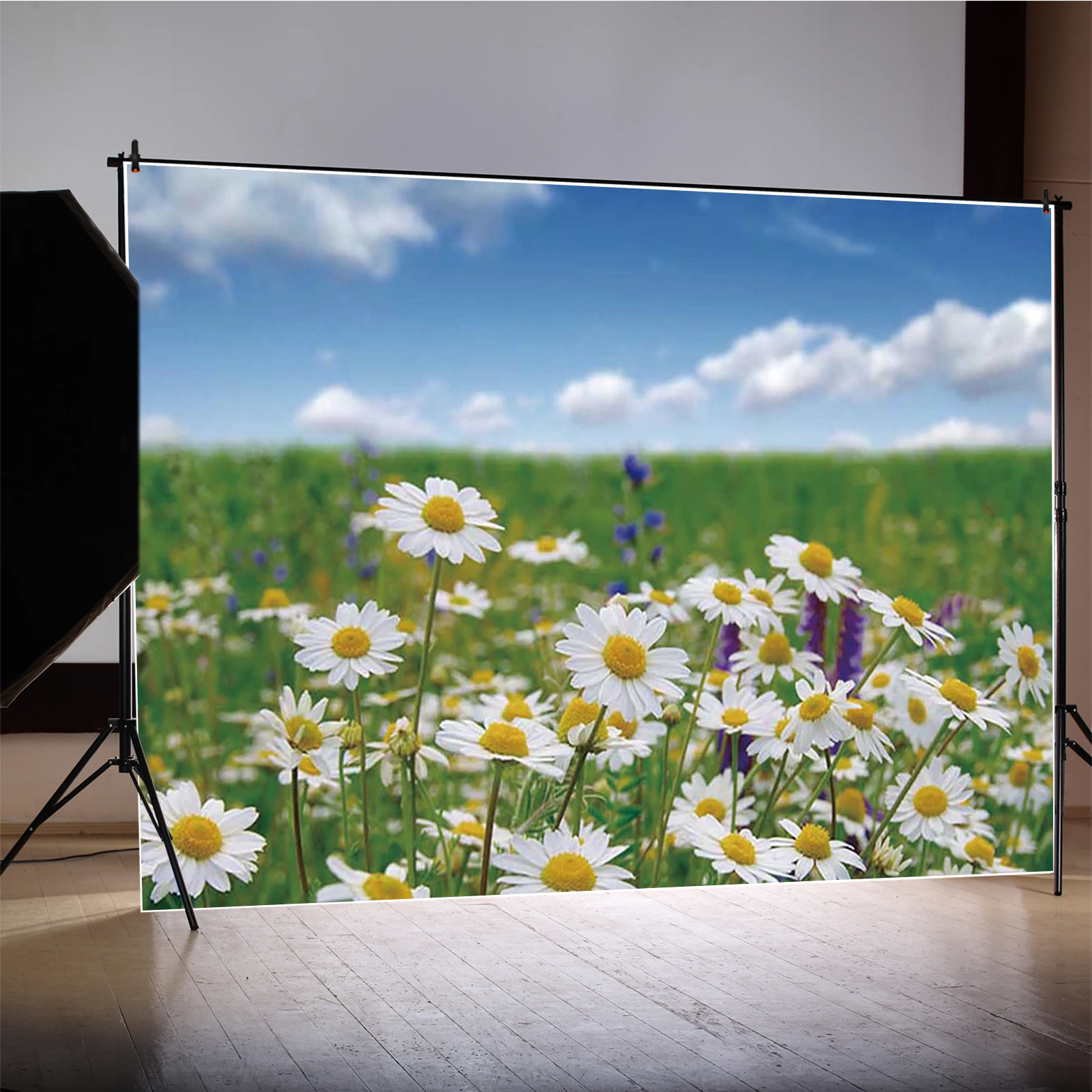 MOON.QG Fondo de flores de primavera jardín al aire libre Floral nupcial cumpleaños foto fondo pastel Smash telón de fondo para fiesta