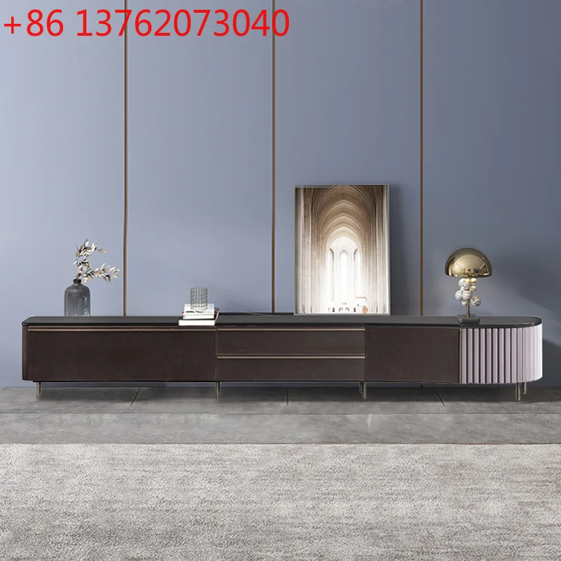 

Легкий роскошный итальянский ТВ-шкаф для гостиной, дизайнерский высокий ТВ-шкаф, ящик для хранения, напольный шкаф