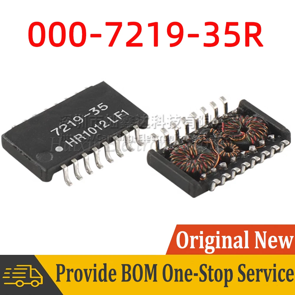 

2pcs 000-7219-35R 7219-35 SOP16 SMD Network Transforme 350uH 1CT:1CT Ethernet Transformer Isolated Choke