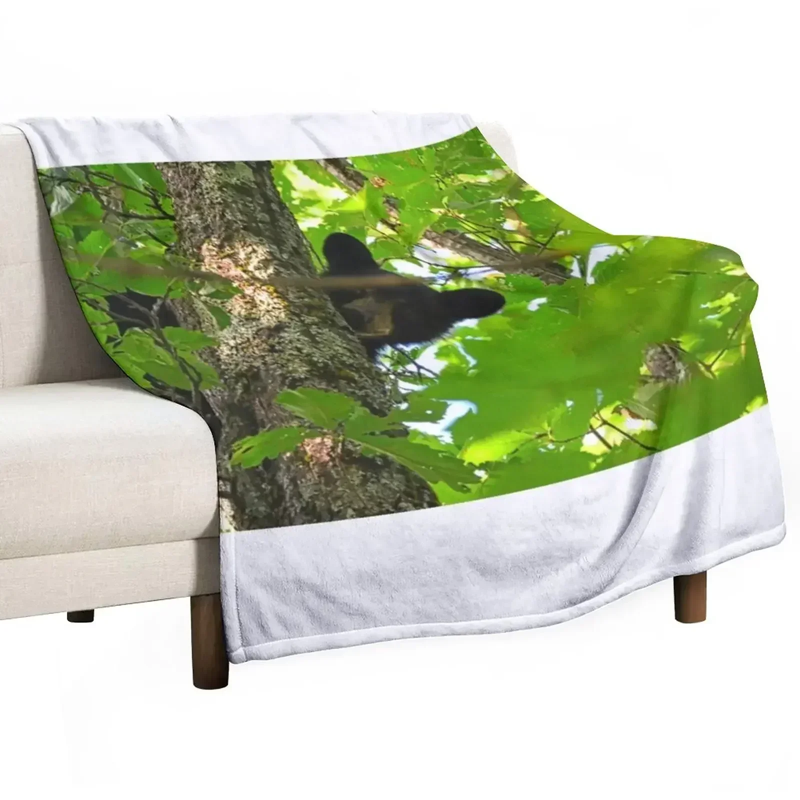

New Peek A Boo Bear Throw Blanket for winter Travel Single Blankets For Sofas Blankets