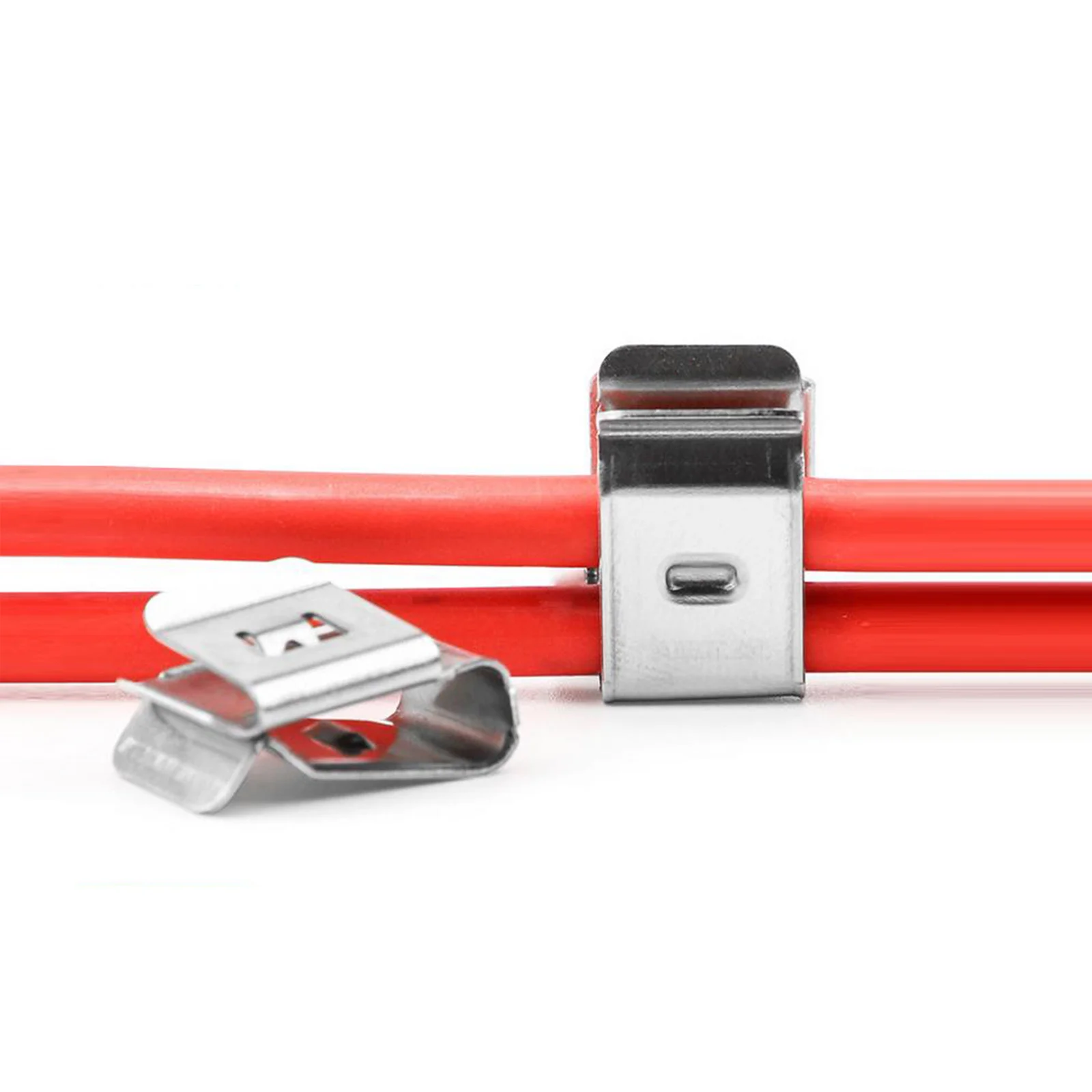 30Pcs Solar Panel Cable Clips 304 Stainless Steel Anti-Oxidation Easy Install No Tools Module Inverter Cables Management