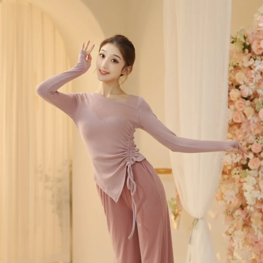 بدلة رقص نسائية كلاسيكية للرقص الكبار برباط ضيق بدلة ممارسة أداء الجسم الحديثة