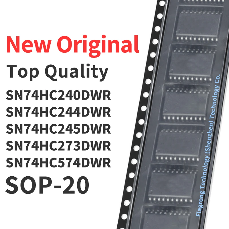 10 Pieces SN74HC240DWR SN74HC244DWR SN74HC245DWR SN74HC273DWR SN74HC574DWR SOP-20 Chip IC New Original