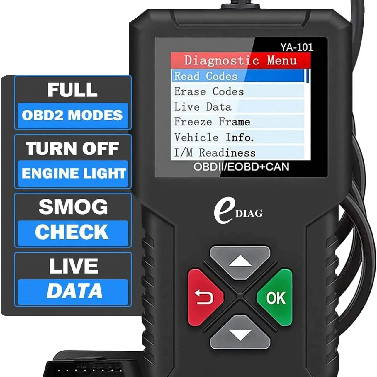 

YA-101 OBD2 Scanner Car Code Reader - Engine Diagnostic Tool for Most Cars