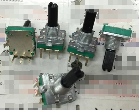 

5pcs/lot EC16 encoder with stepping 24 points handle 20MMF green