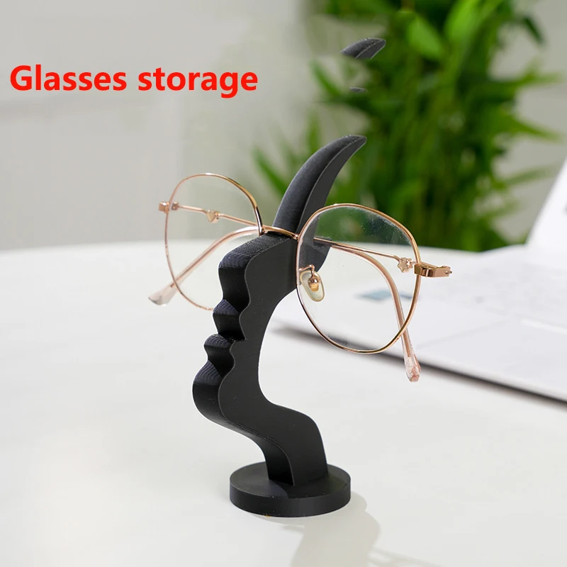 A simple-shaped eyeglass storage stand is a simple decorative item to prevent your glasses from being left unfound