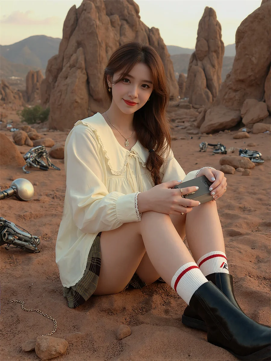 Veterschoenen Leuke effen shirts Jaren 2000 Blouses Dameskleding Lente Elegant Modieus Trendy Modern Stedelijk Populair Dame Verkopen Hot OL