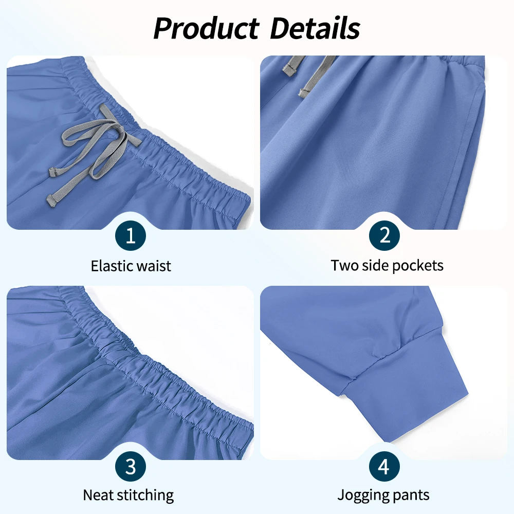 Odzież medyczna damska, uniformy szpitalne, zestaw roboczy dla lekarzy, pielęgniarek, dentystów, kombinezony, spodnie typu jogger, akcesoria do sali operacyjnej, odzież chirurgiczna.