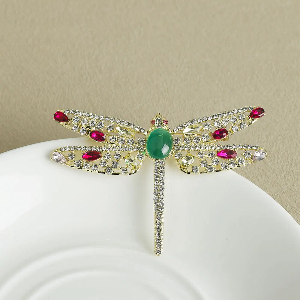 Dragonfly brooch, high-end accessory, high-end chest flower brooch, clothing matching, anti slip pin buckle fixed accessory
