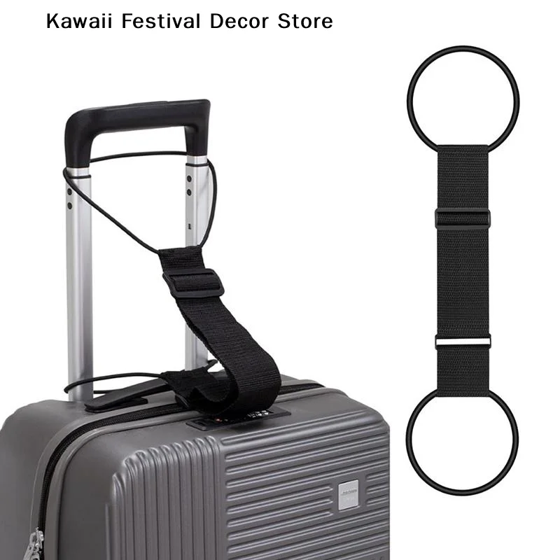 【K】Adjustable Elastic Luggage Strap With Hook Loop For Securing Luggage Suitcase Bag Organizer Hold-Down Straps Travel Accessory