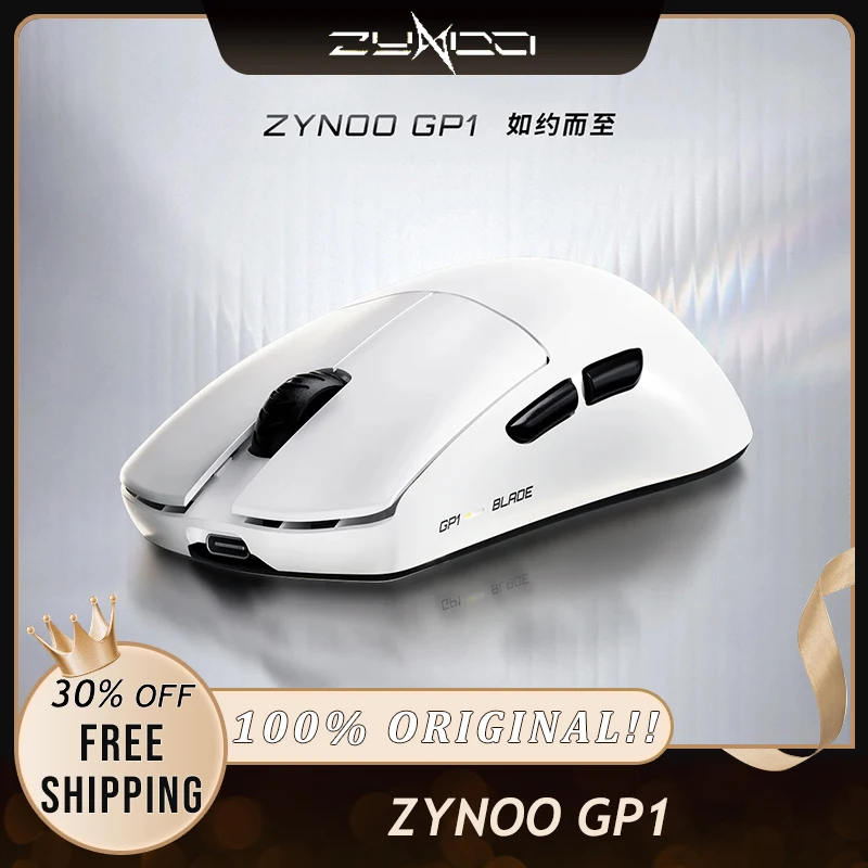 The ZYNOO GP1 Hurricane Blade Gaming Mouse, PixArt PAW3955-Storm Sensor 8K Polling Rate 47g Ultra Lightweight Symmetrical RGB