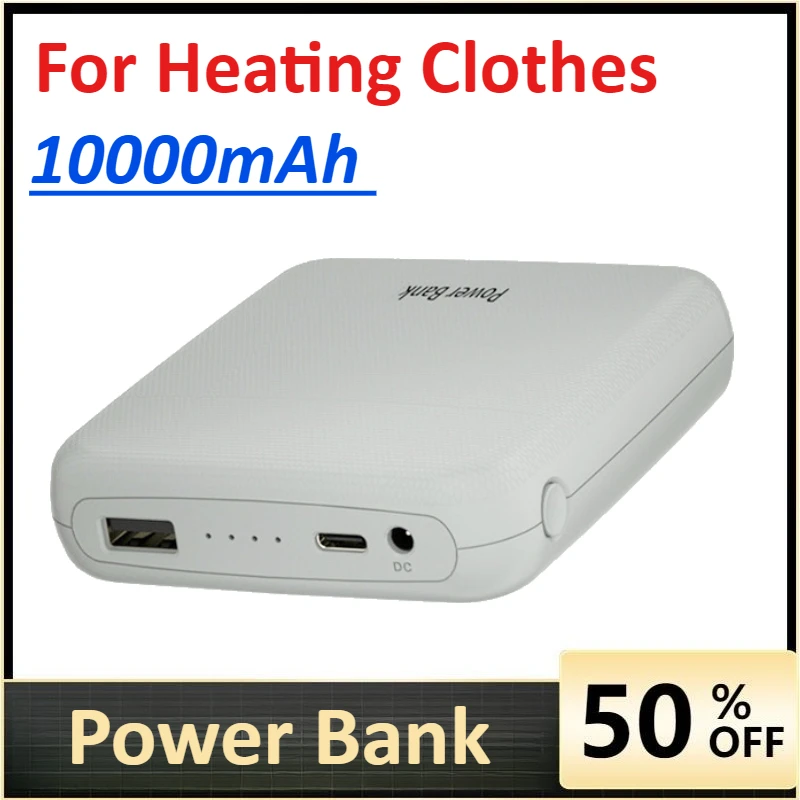 

Heating Clothing Power Bank 10000mAh Heating Pad Battery for Heating Clothes and Phone