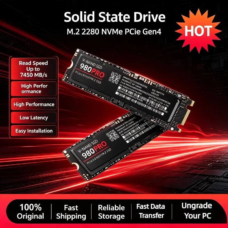 M2 NVMe Internal Solid State Drive 500GB 1TB 2TB 4TB SSD Hard Disk High Speed Storage Hard Drive For Gaming Laptop Desktop