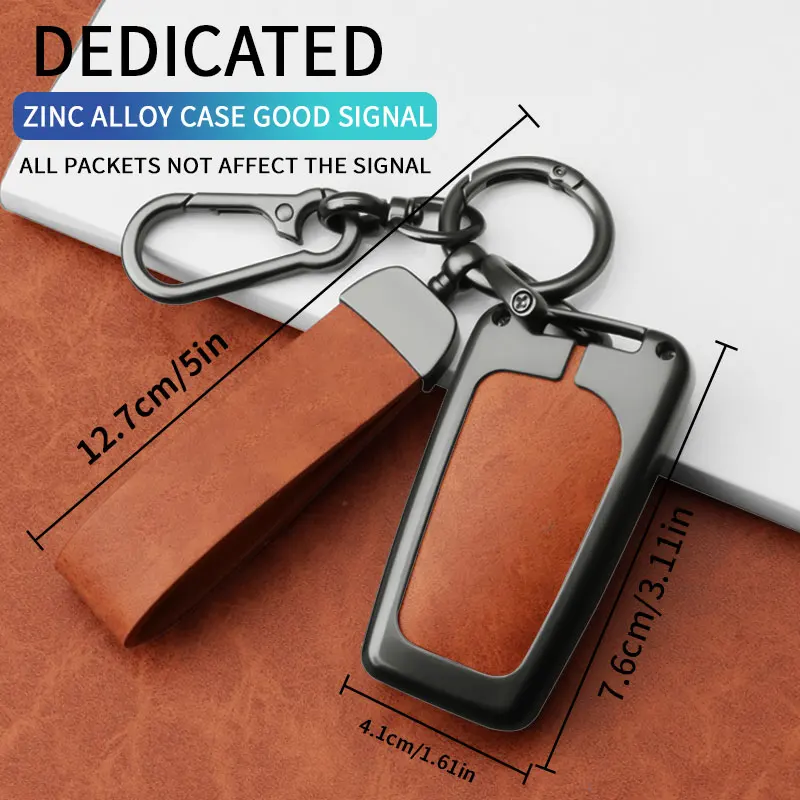 Metal Leather Key Case For Toyota Corolla Altis Auris Aygo Yaris Camry RAV4 Verso TC IM Remote Control Key Cover car gadgets