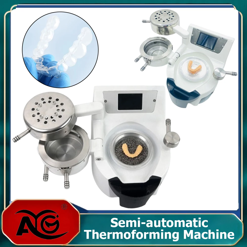 

AG Semi-automatic Thermoforming Machine Orthodontic Aligner and Retainer Making Machines Scan Dental Lab Press Pressure Former