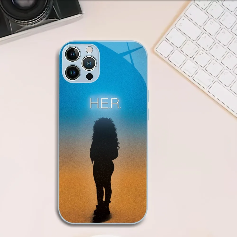 O حالة الهاتف الخلفي لعقلي, غطاء من الزجاج المقسى, مغني الراب, ايفون 11, 14, 12, 13, ميني, برو, بلس, X, XS, ماكس, XR #6