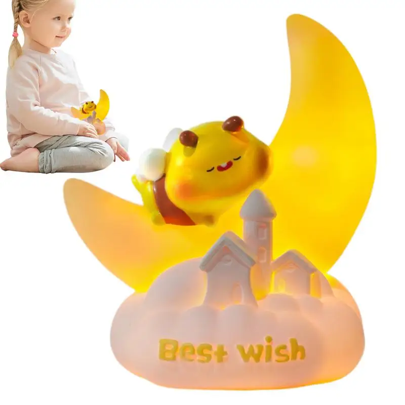 

Bee Lamp Night Light Bee Shaped Nursery Light Bee Kids Night Lights Bedroom Decor Lamp For Tabletop Bedroom Study Room