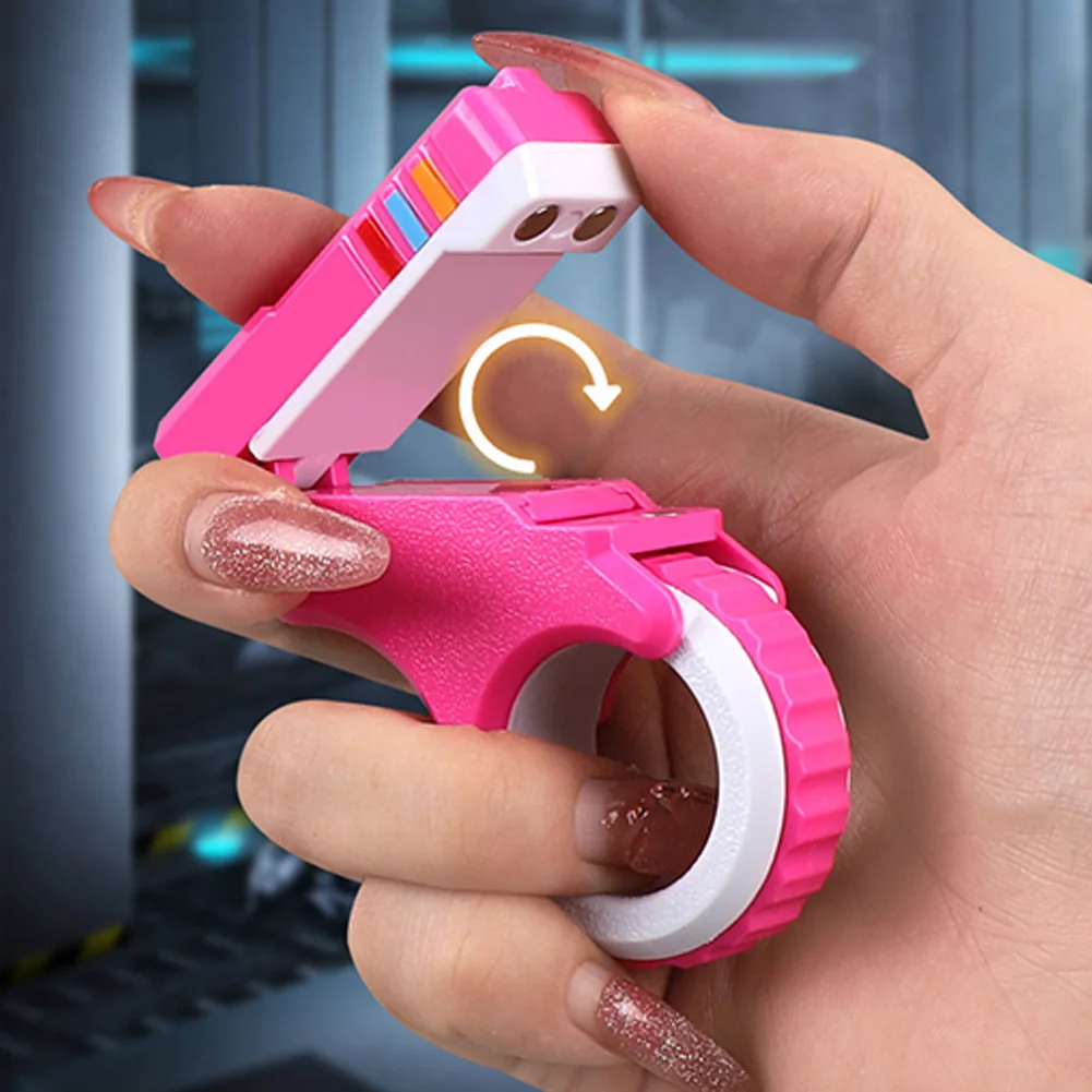 3D stampato EDC lenitivo Spinner giocattoli antistress forma regalo anello agitatore piccola pistola giocattoli per ansia e soppresori ADHD