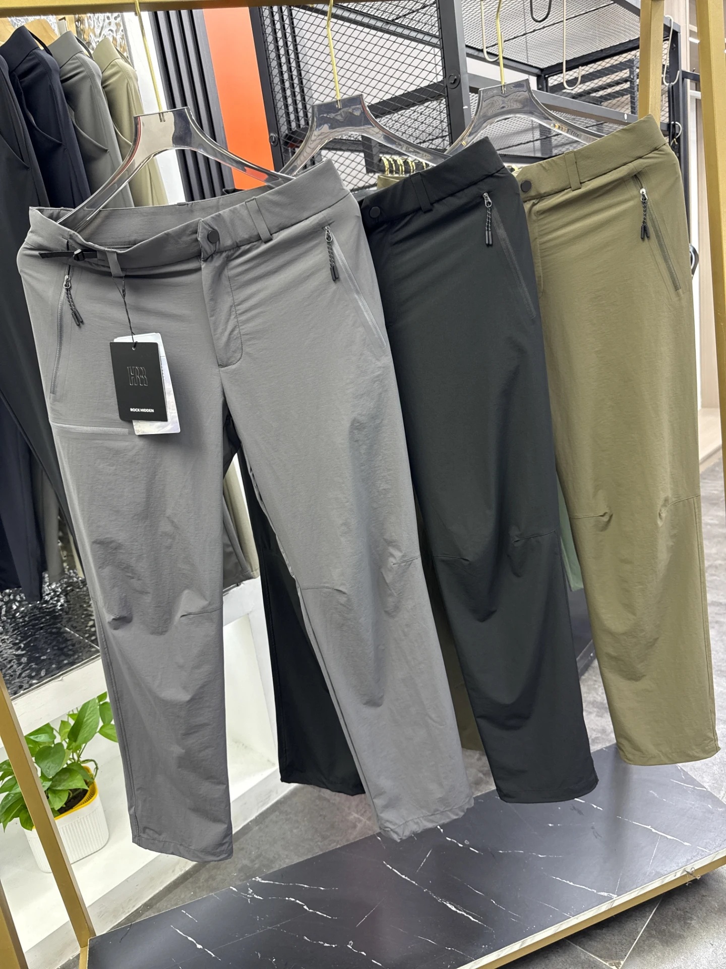 

Lightweight Men's Straight Leg Casual Pants Breathable Qui Dry Outdoor Thin Long Trousers Summer Faion Urban Sle