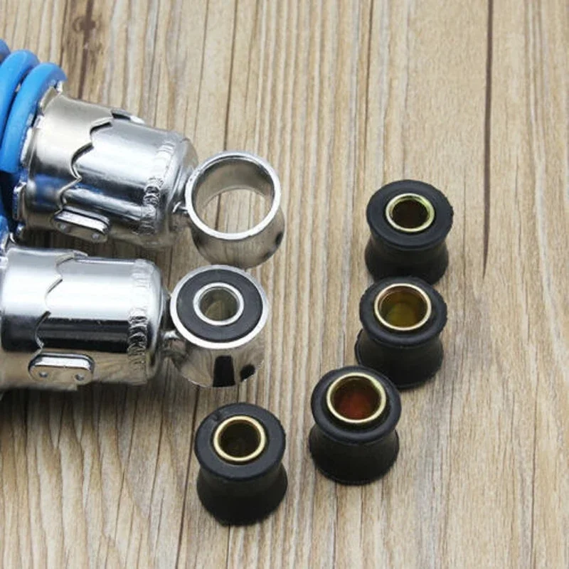 4 Uds amortiguador trasero de motocicleta anillo de casquillo de goma pieza de repuesto de bala de bicicleta 12mm