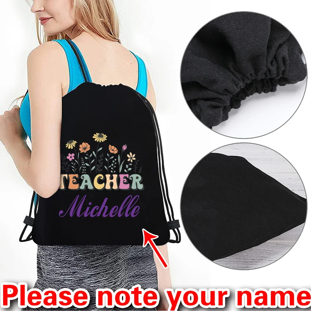 

Рюкзак на шнурке с принтом на заказ, портативная дорожная сумка на шнурке, холщовый рюкзак для отдыха