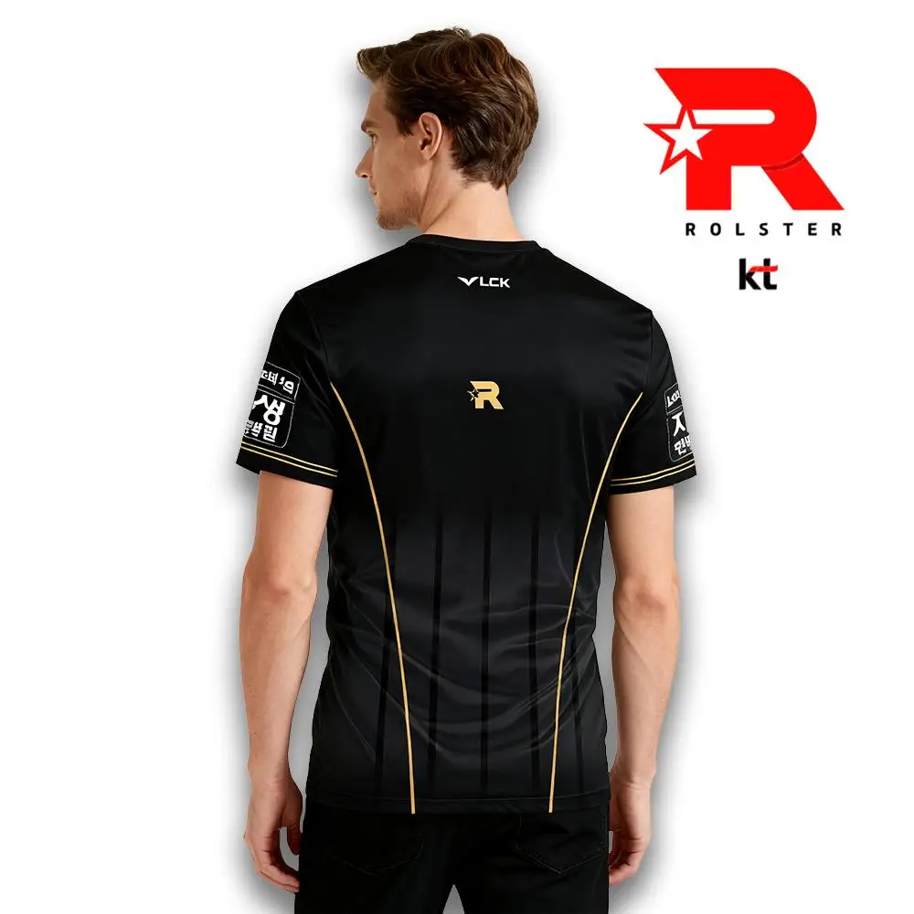 KT Rolster LCK Team New Jerseys 2025 World Championship Club Training Uniforms Men's And Women's Customizable Sports T-shirts