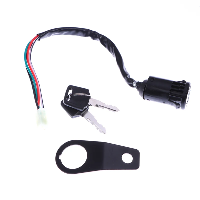 

1 Set DIY Accessories Universal Motorcycle Start The Ignition Switch Lock Key With Bracket For Most 50cc 70cc 90cc 110cc 150cc
