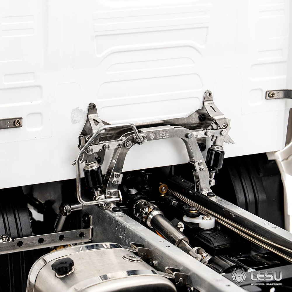 Fibbia da cabina con contatti elettrici in metallo per scala 1/14 Tamiya 770S RC trattore camion camion auto modello telecomando parte