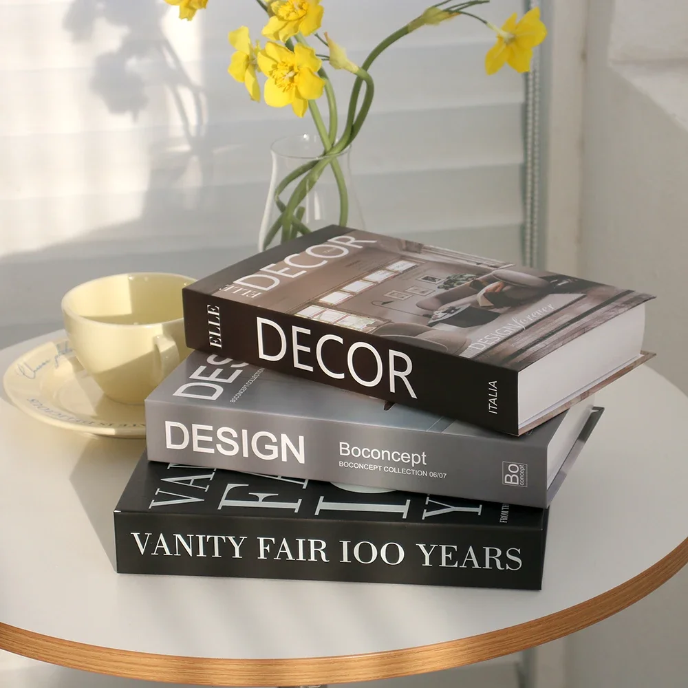 Luxury Decoration Fake Books Designer Modern Home Decoration Room Decorations Book  Nordic Elegant Room Ornaments Prop Book