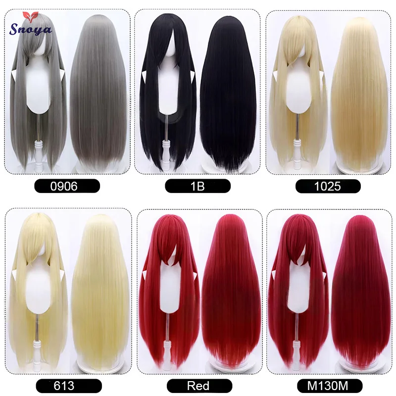 Snoya 100cm Synthetische Flauschige Corn Perm Cosplay Perücke Rosa Rot Blau Lila Anime Party Lange Perücke für Frauen – Detail 7
