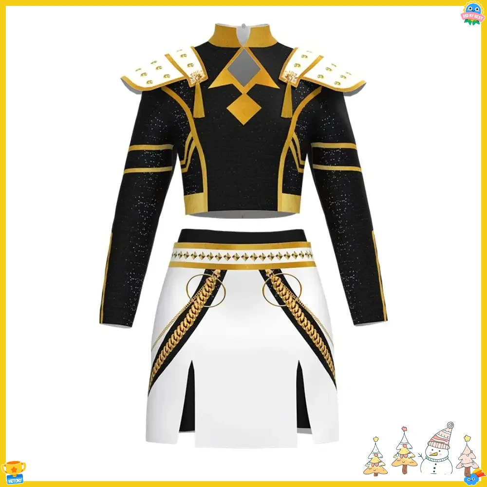 أزياء رومي زوي ميرا شيطان الصيادين Kpop التأثيرية للأطفال البنات ملابس مطبوعة ملابس لعب الأدوار بدلة كرنفال الهالوين