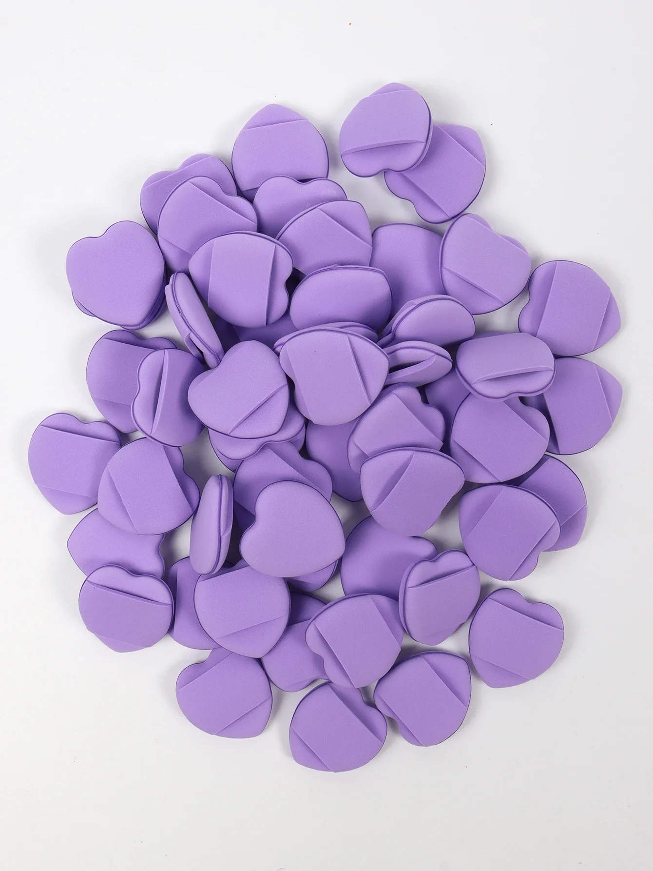 50 Mini Finger Cushions Air Cushion Powder Puff, Latex Sponge and Free Mixed Cosmetic Puff Is Used for Liquid Foundation Mak