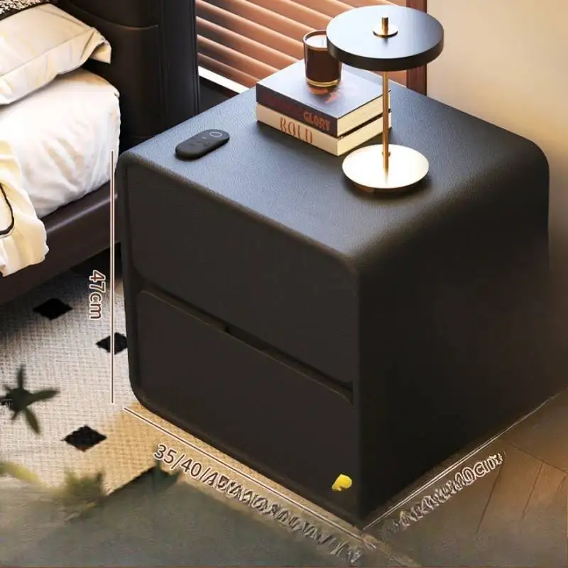 

Swivel Removable Nightstand Brass Aesthetic Tall Minimalist Bedside Table Storage Gothic Mesita De Noche Dormitorio Furniture