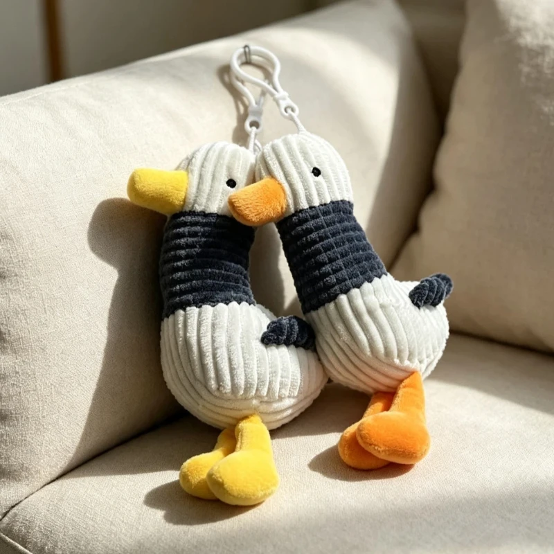 New Spot Full Of Luck Refueling Duck Pendant Doll Keychain Cute Doll Backpack Pendant Decoration Birthday Surprise Souvenir