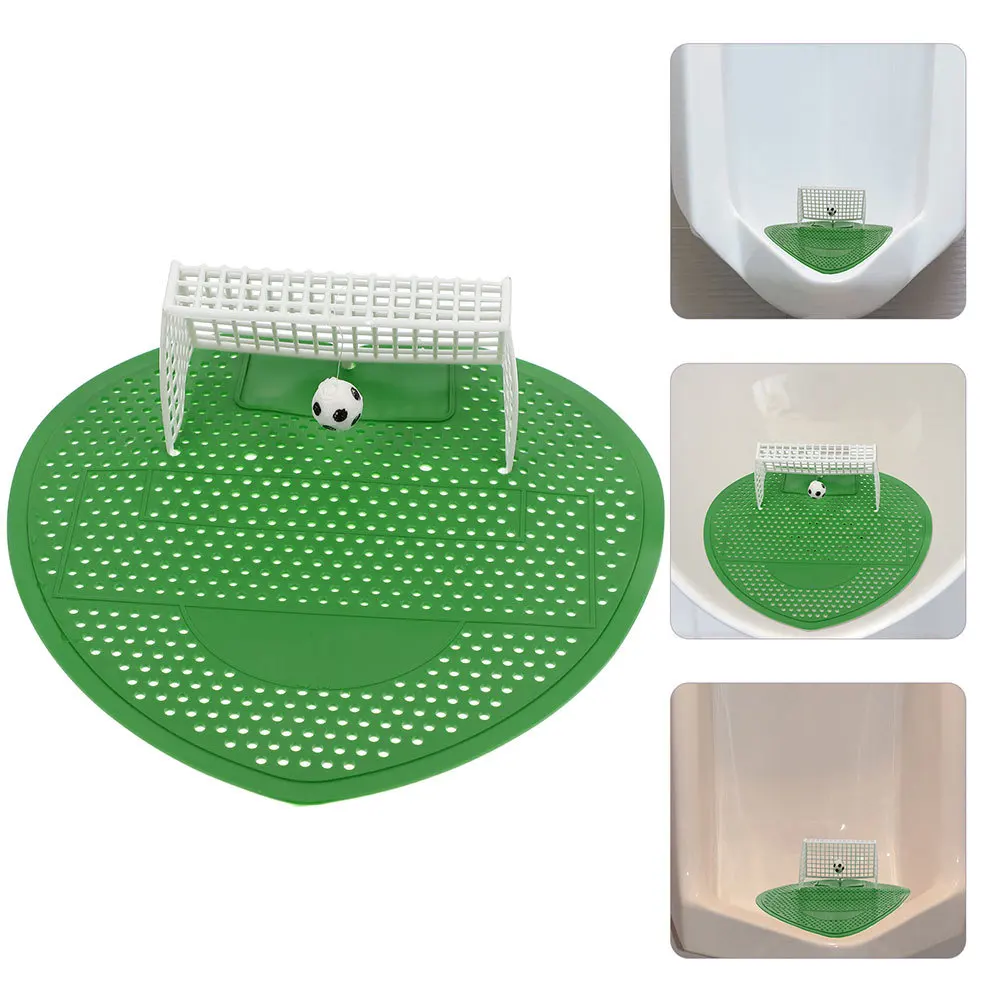

3pcs Football Scented Urinal Screens Deodorizer Mat For Men Toilet Anti-Splash Filter Pad Bathroom Urinal Supply Restroom